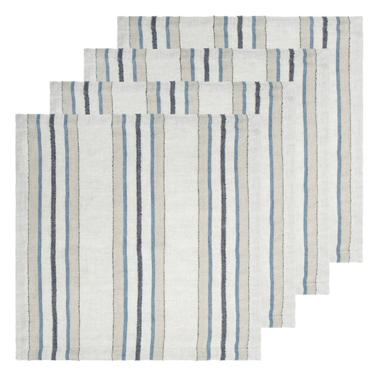 Trio Stripe Napkins 20x20 - Set of 4