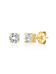 1ct Brilliant Stud Earrings in Gold