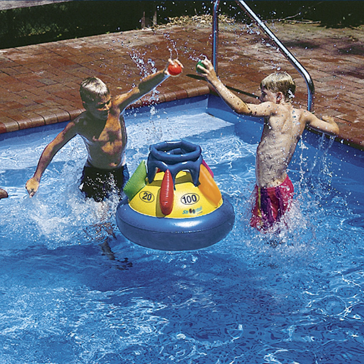  Swim Central Inflatable Shootball Floating Swinmming Pool Game - 24