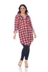 Plus Piper Stretchy Plaid Tunic