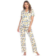 Women's Tropical Print Pajama Set