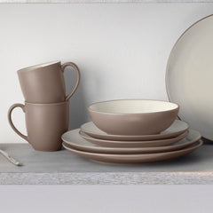 Colorwave 16-Piece Coupe Dinnerware Set, Service for 4