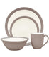  Noritake Colorwave Curve 4 Piece Curve Place Setting - Clay - Bonton