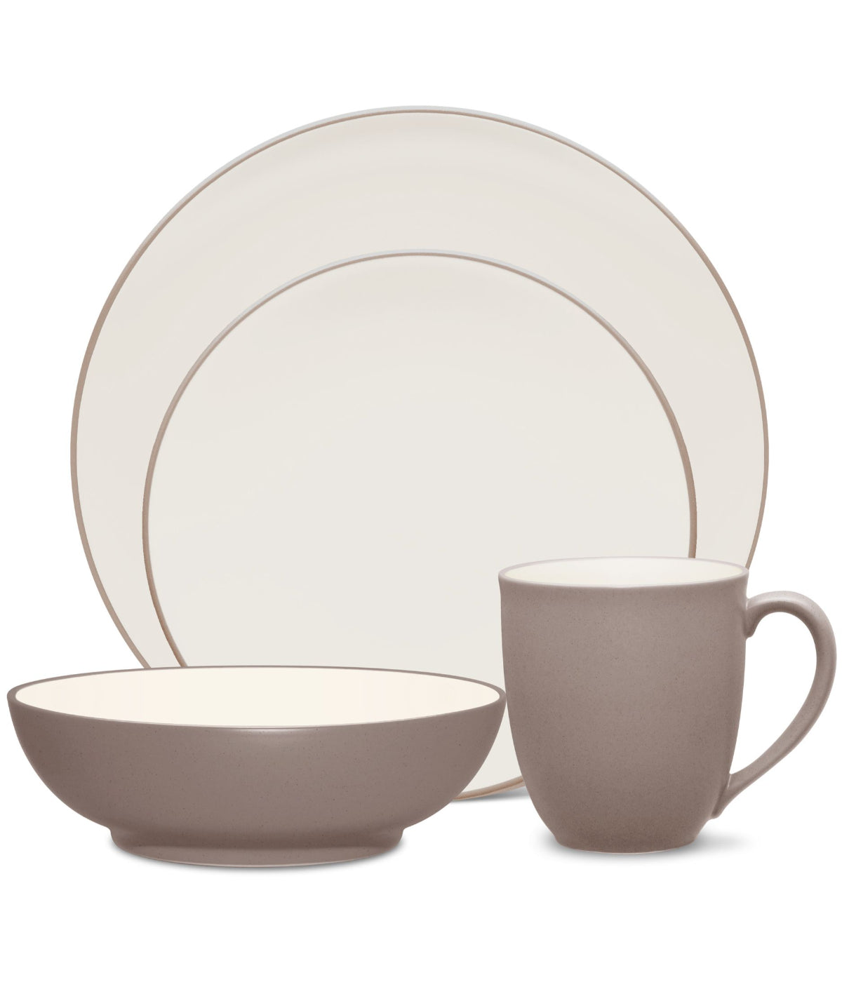  Noritake Colorwave 4 Piece Coupe Place Setting - Clay - Bonton