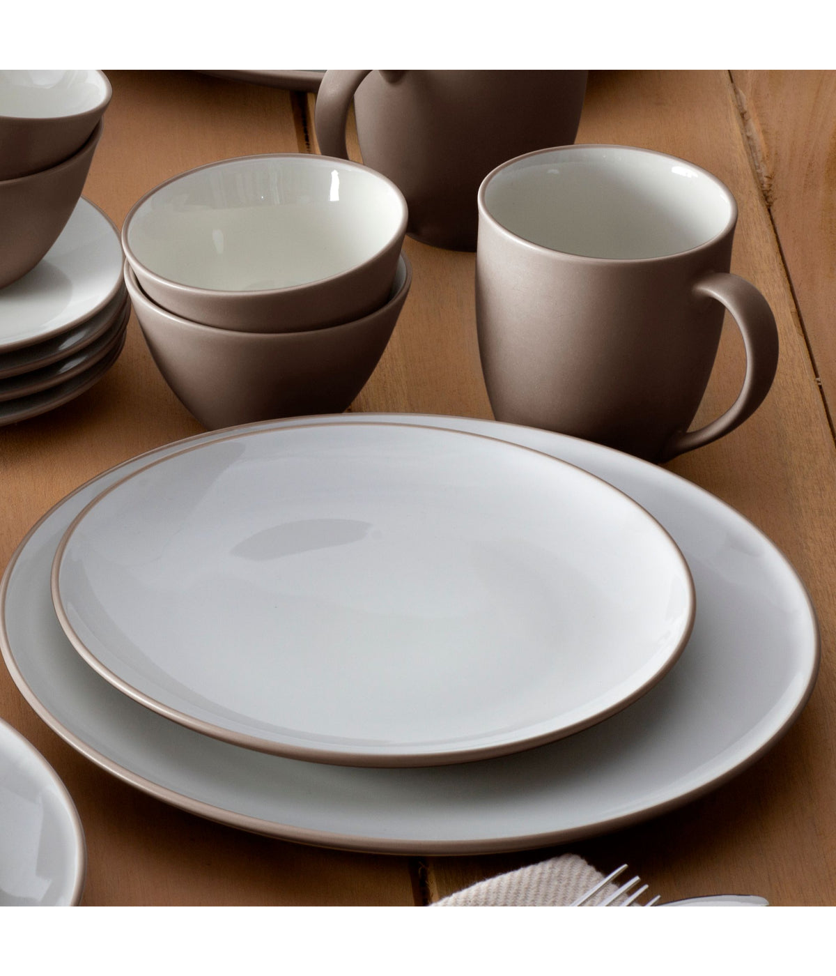  Noritake Colorwave 20 Piece Dinnerware Set - Clay - Bonton