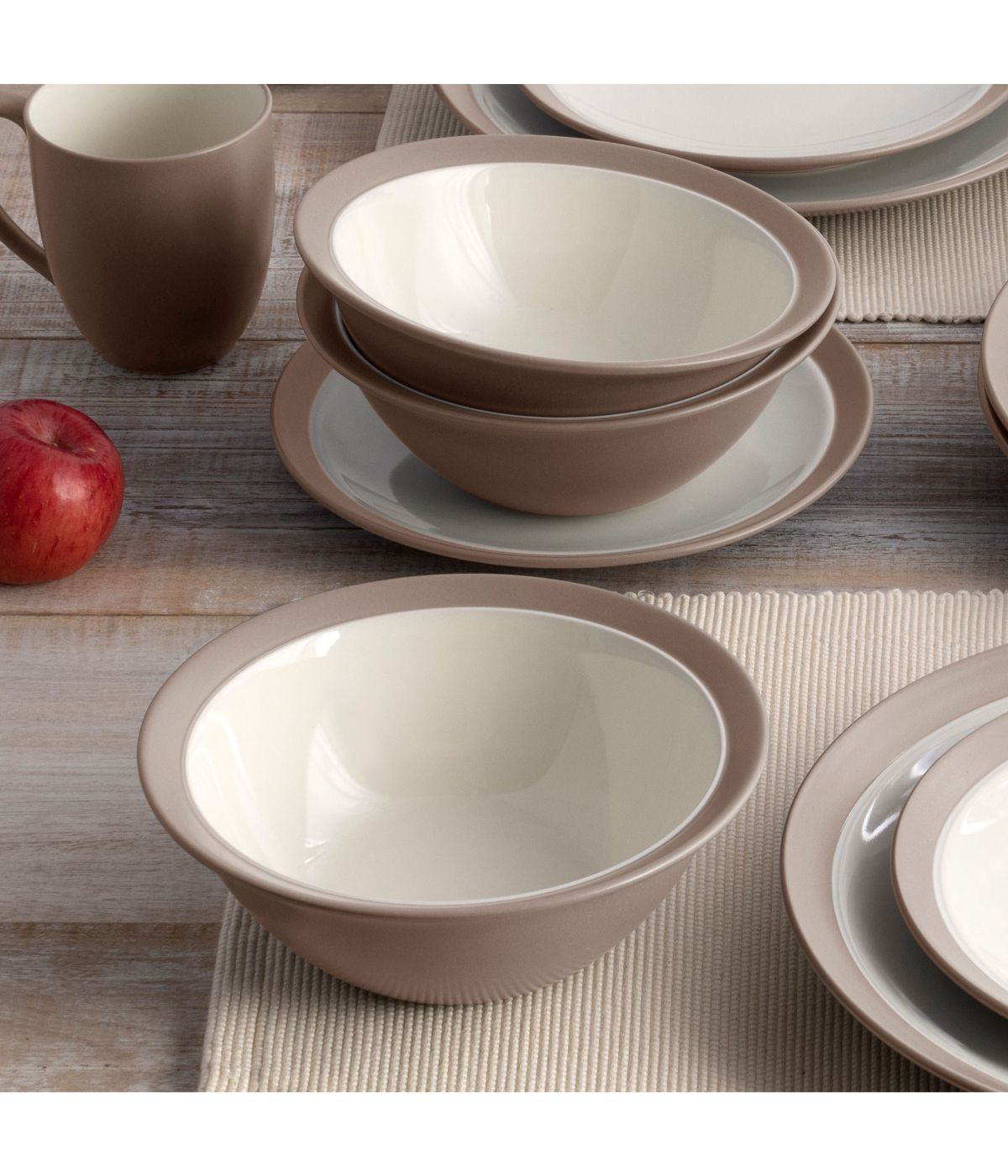  Noritake Colorwave Curve Set of 4 Soup/Cereal Bowls - Clay - Bonton