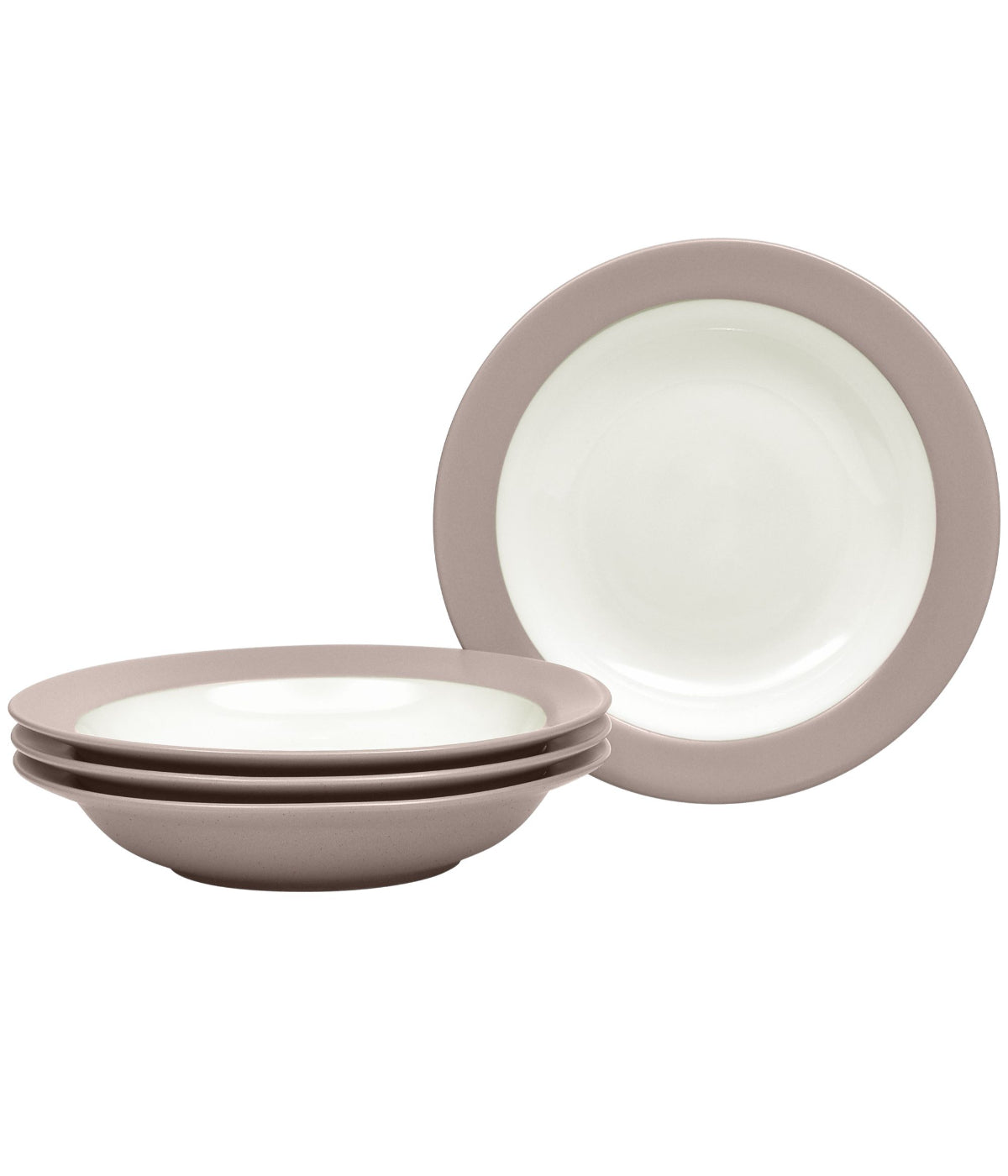  Noritake Colorwave Set of 4 Pasta/Rim Soups - Clay - Bonton