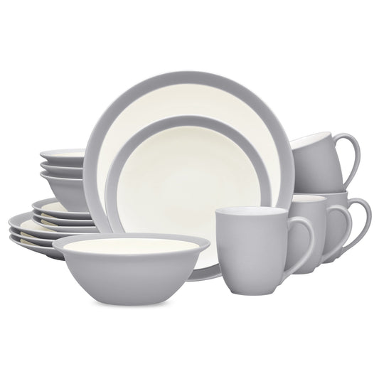 Colorwave 16-Piece Curve Dinnerware Set, Service for 4