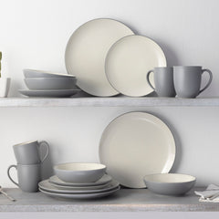 Colorwave 16-Piece Coupe Dinnerware Set, Service for 4