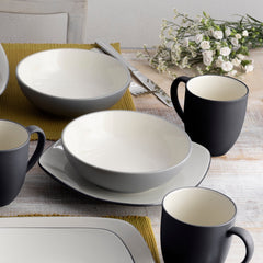 Colorwave 16-Piece Square Dinnerware Set, Service for 4