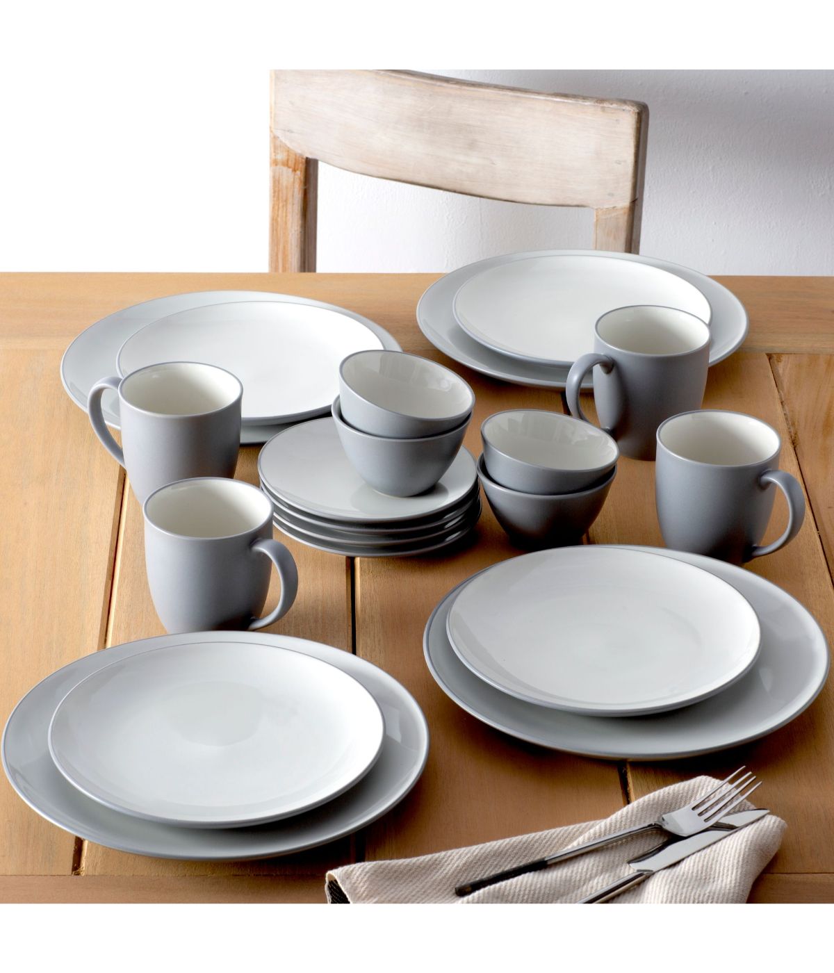  Noritake Colorwave 20 Piece Dinnerware Set - Slate - Bonton