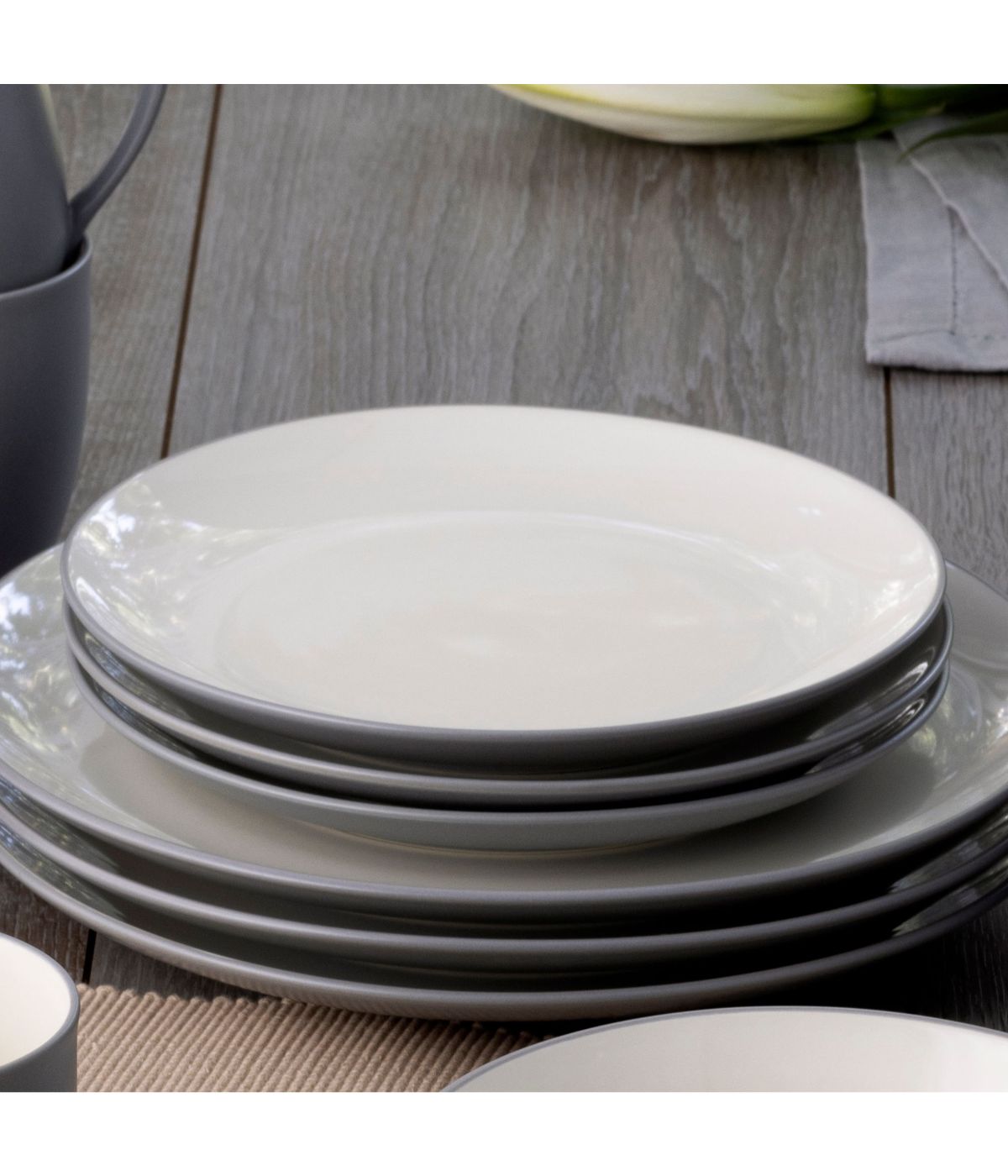  Noritake Colorwave 24 Piece Set, Service for 4 - Slate - Bonton