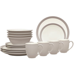 Colorwave 16-Piece Curve Dinnerware Set, Service for 4