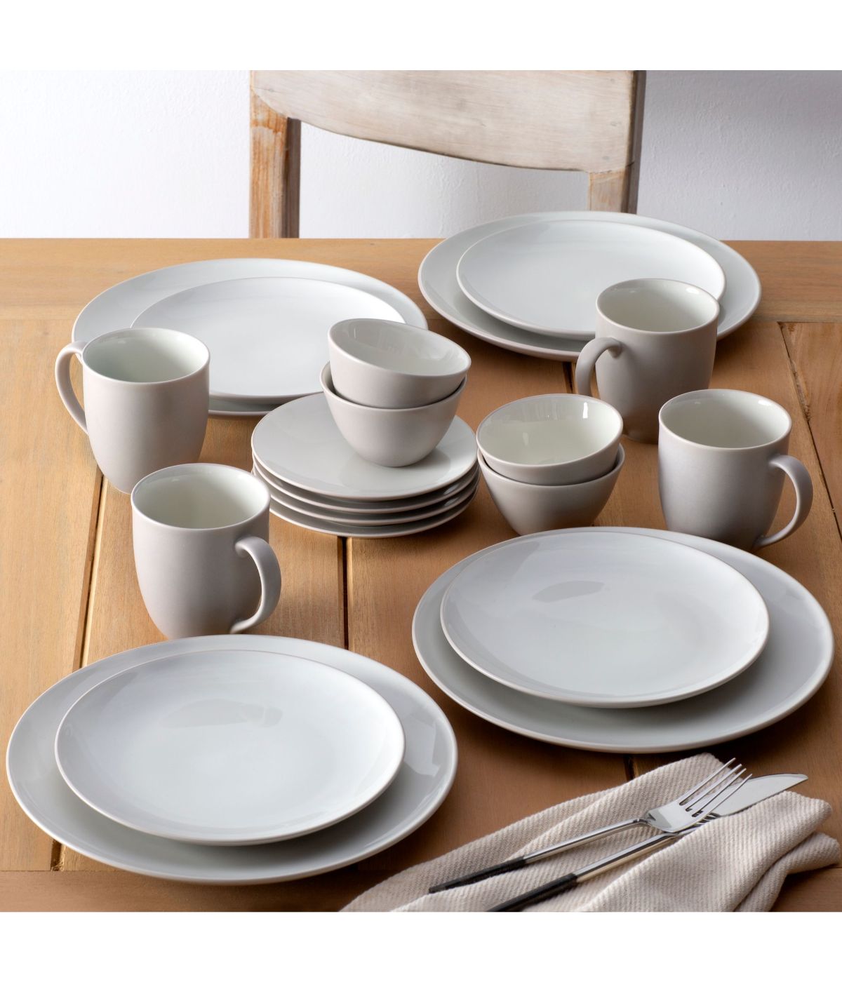  Noritake Colorwave 20 Piece Dinnerware Set - Sand - Bonton