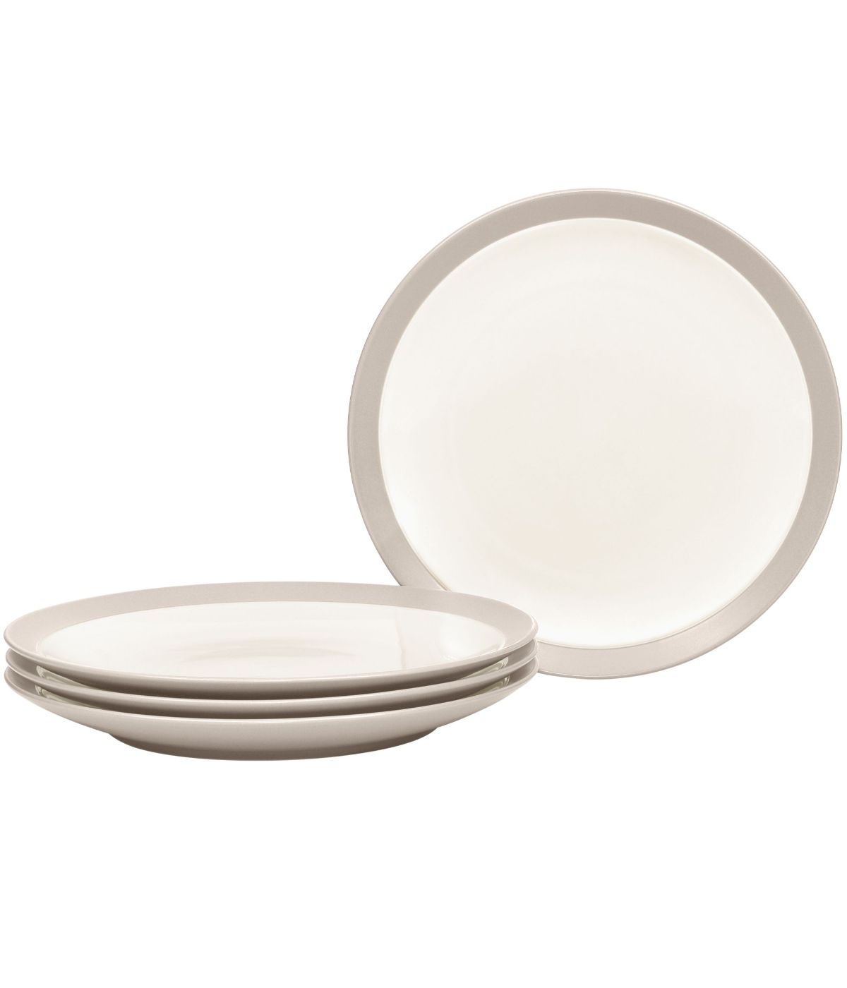  Noritake Colorwave Curve Set of 4 Dinner Plates - Sand - Bonton