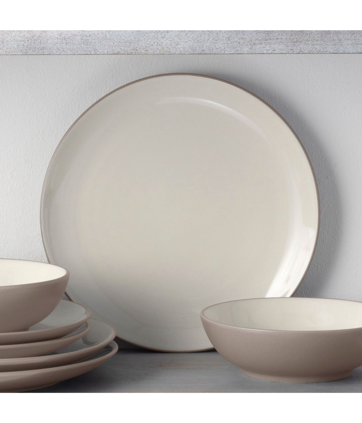  Noritake Colorwave Set of 4 Coupe Dinner Plates - Sand - Bonton