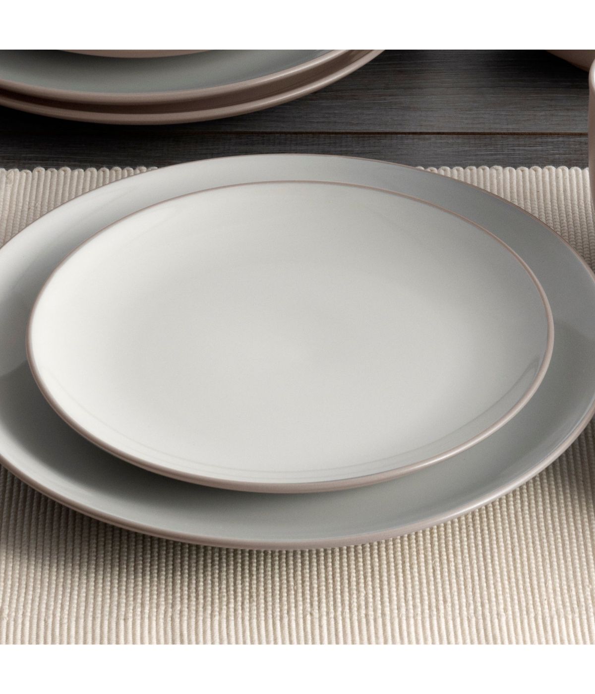  Noritake Colorwave Set of 4 Coupe Dinner Plates - Sand - Bonton