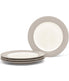  Noritake Colorwave Set of 4 Rim Dinner Plates - Sand - Bonton