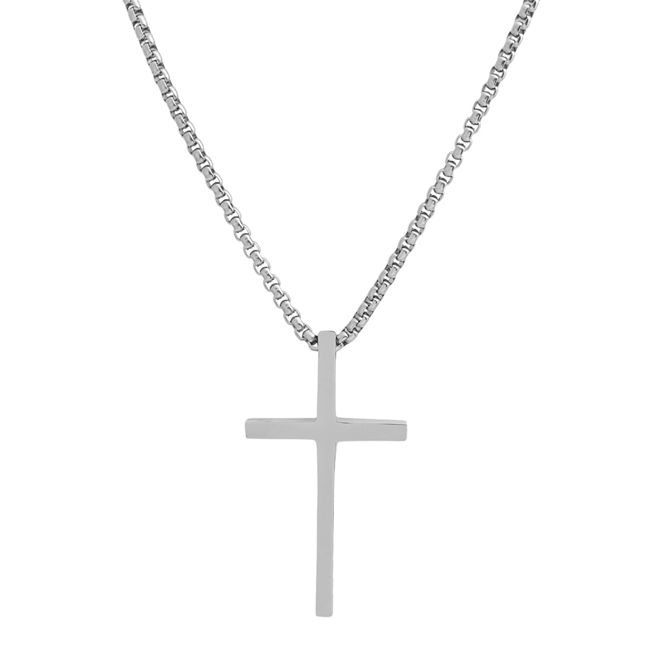  Gemesis Jewels by Edforce Cross Pendant Necklace - Black - Bonton