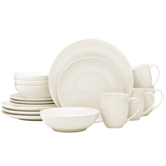 Colorwave 16-Piece Coupe Dinnerware Set, Service for 4