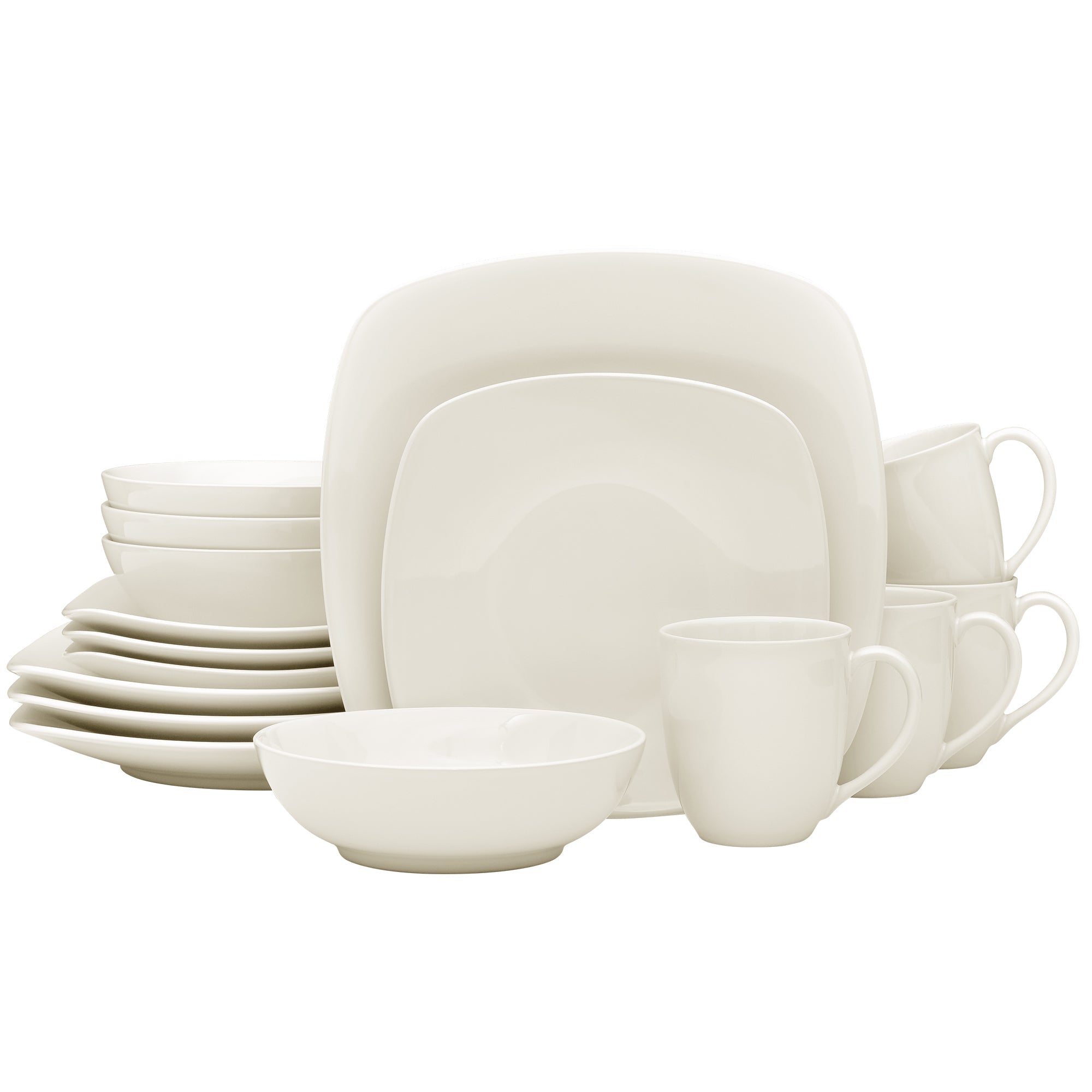  Noritake Colorwave 16-Piece Square Dinnerware Set, Service for 4 - Naked - Bonton