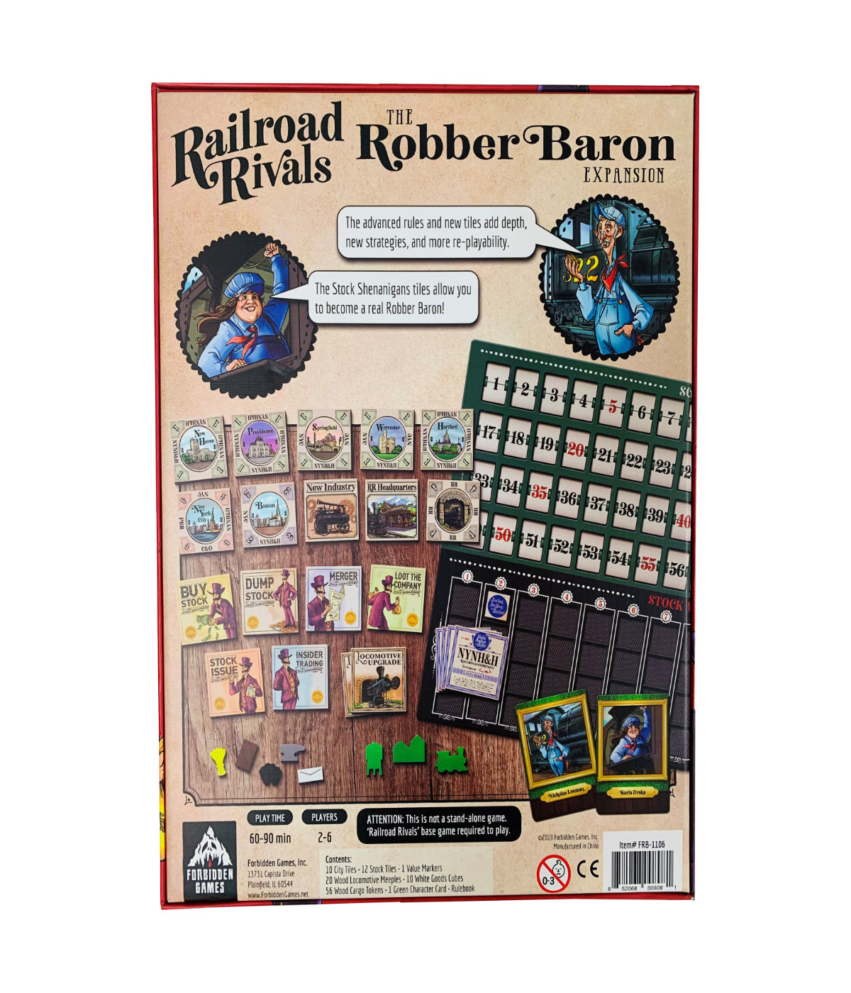  Railroad Rivals - The Robber Baron Expansion Multi - Multi - Bonton