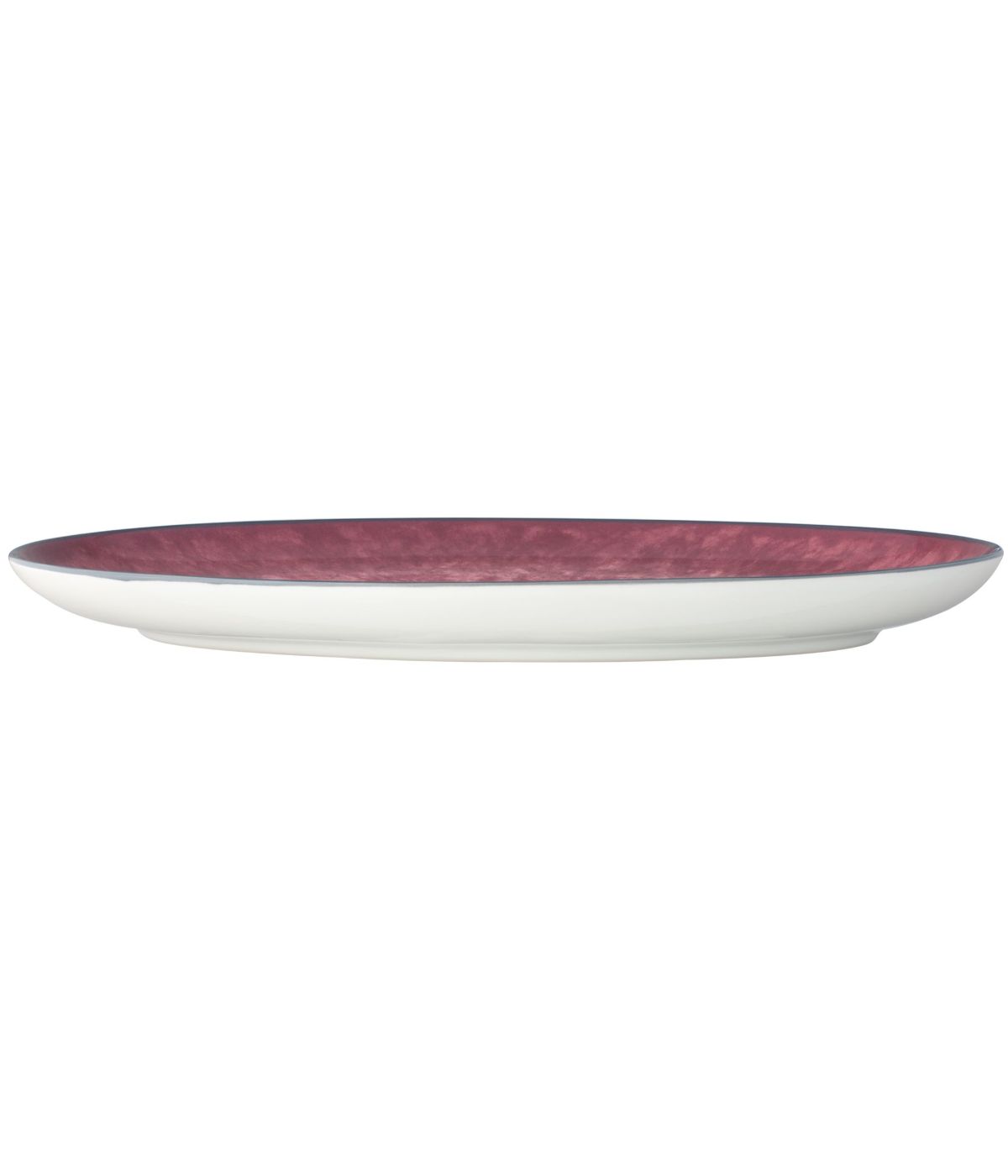  Noritake Colorkraft Essence Oval Platter - Garnet - Bonton