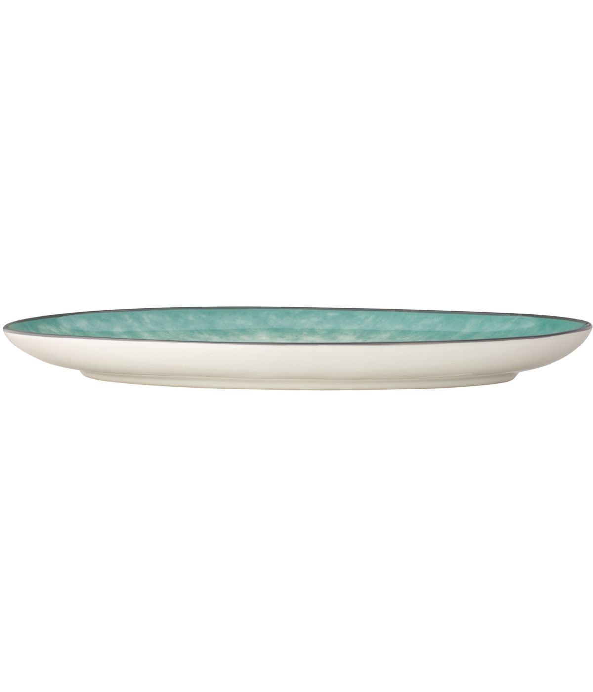  Noritake Colorkraft Essence Oval Platter - Jade - Bonton