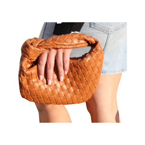 Ava Woven Knotted Cinnamon