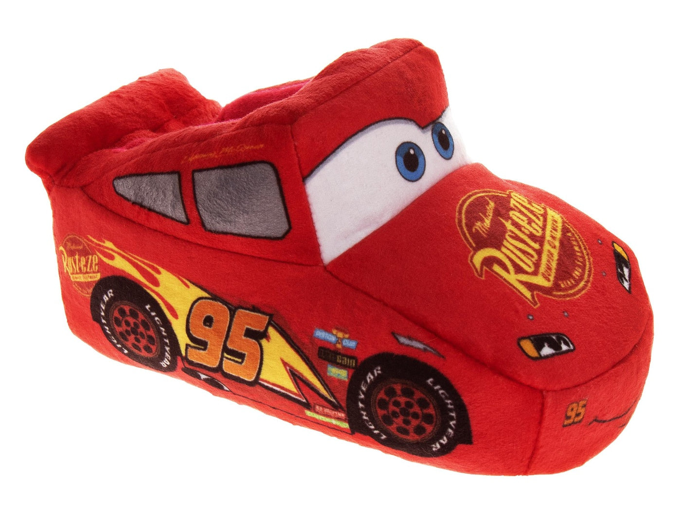  Josmo Disney Pixar Cars Lightning McQueen Speedster Boys/Girls Slippers (Toddlers) - 5-6 - Bonton