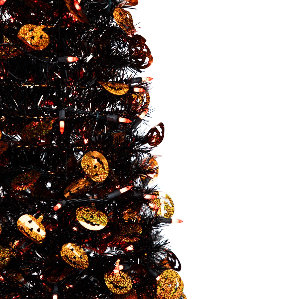  Northlight Pre-Lit Pop Up Artificial Jack O' Lantern Halloween Tree - 4' - Orange Lights - Default Title - Bonton