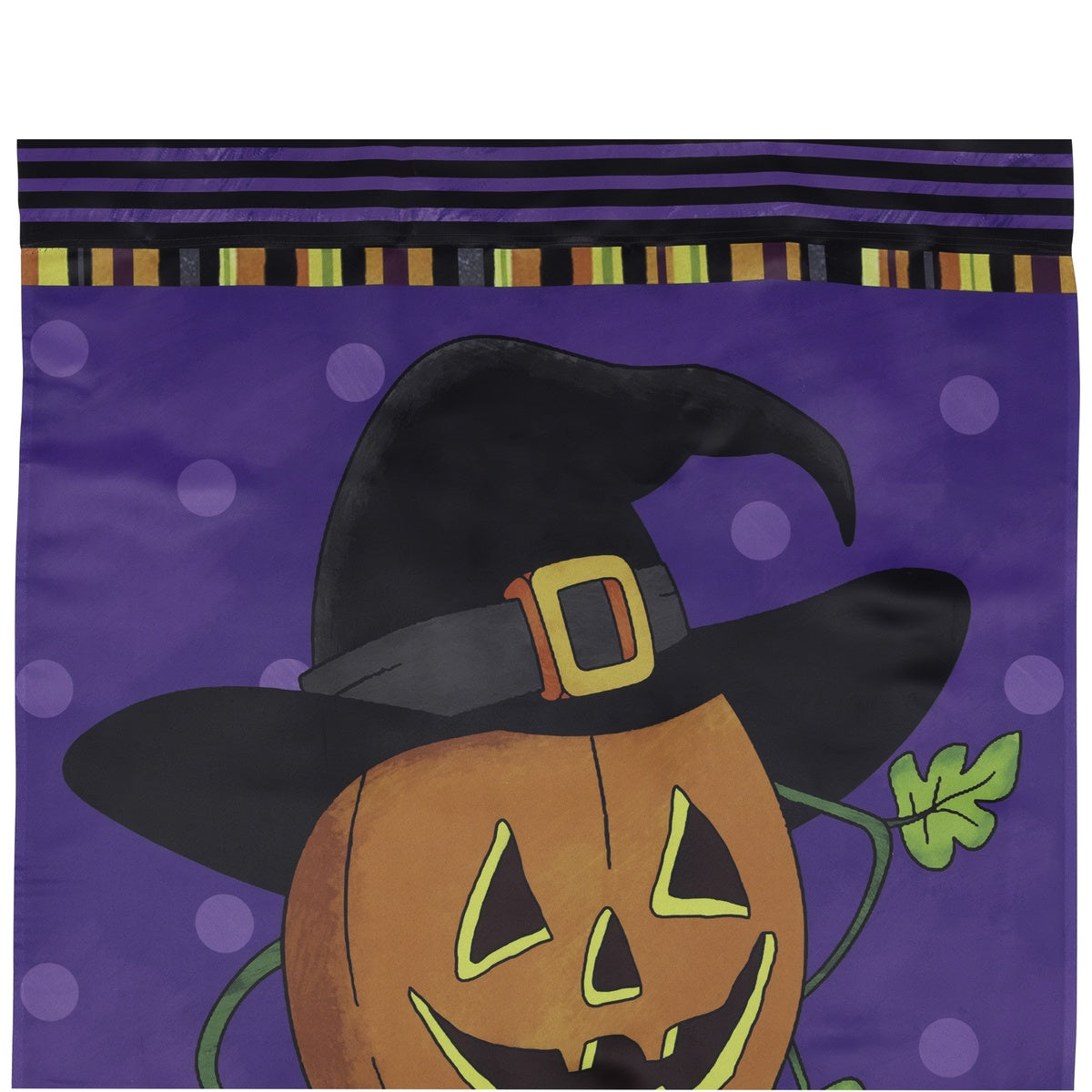  Northlight Happy Halloween Pumpkin in a Witch Hat Outdoor House Flag 28