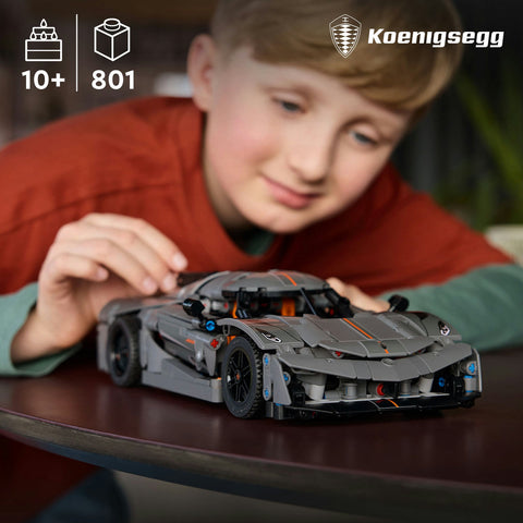 LEGO® Technic™ Koenigsegg Jesko Absolut Gray Hypercar 42173