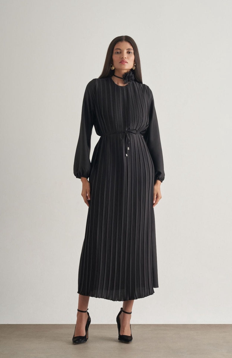  Mizalle Mizalle Maxi Dress - Black - Bonton