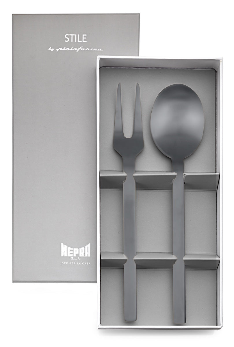  Mepra Stile by Pininarina Serving Set - Ice Black Gold - Bonton