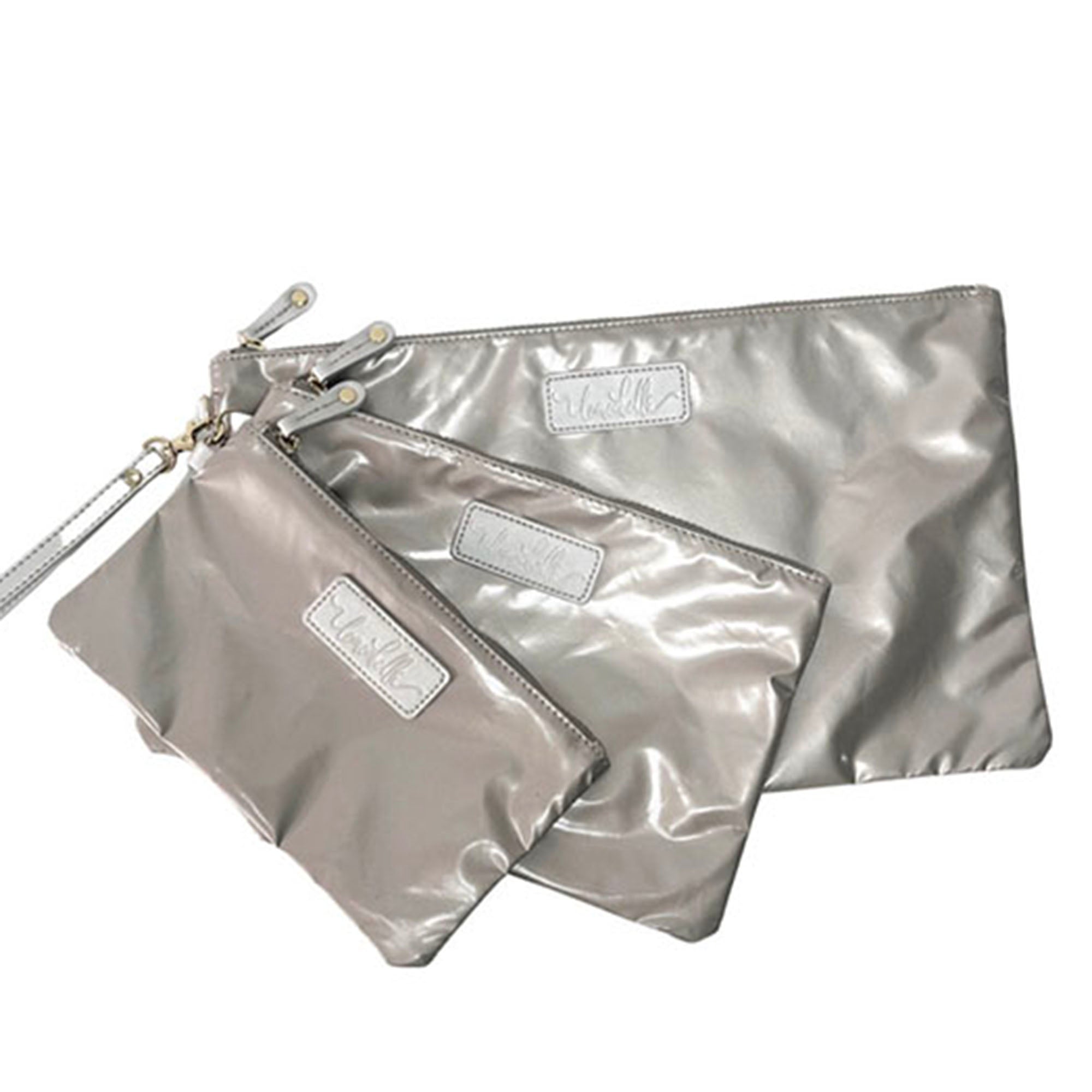  Lemonbella The Carly Trio Wristlet Champagne 3/15 Ship Date - Gold Patent - Bonton