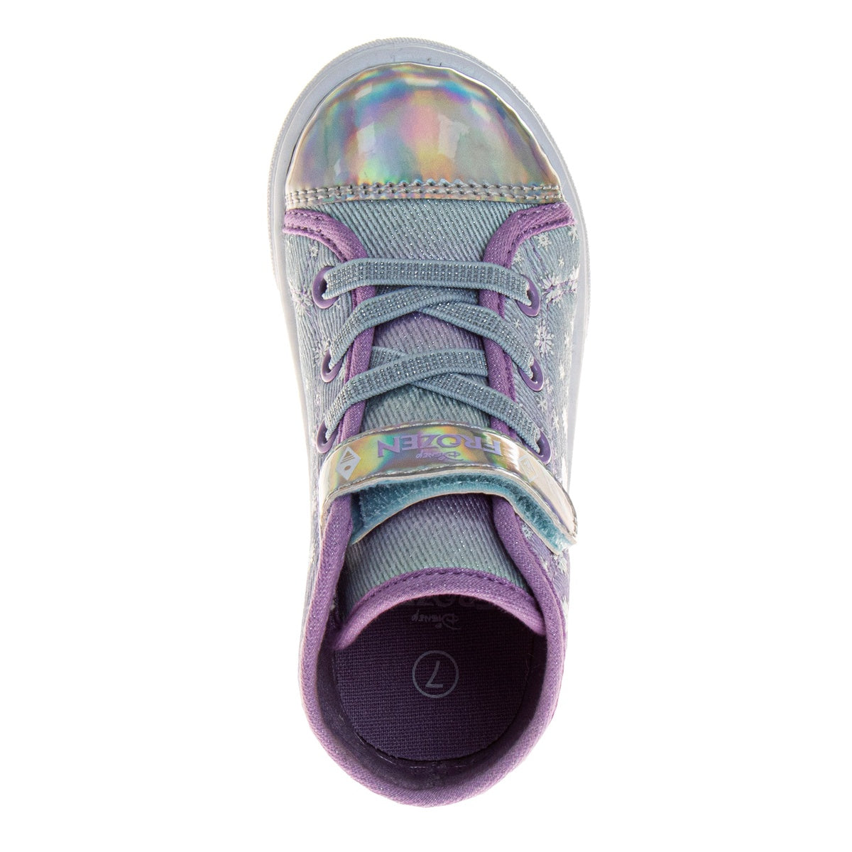  Josmo Frozen High-Top Hook and Loop Girls Canvas Sneakers (Toddler) - 8 - Bonton