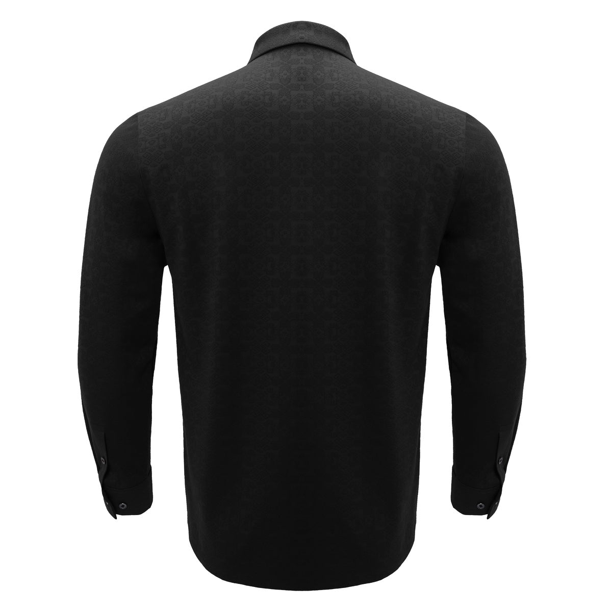  Barocco Power Flex Button-Up Shirt BLACK - BLACK - Bonton
