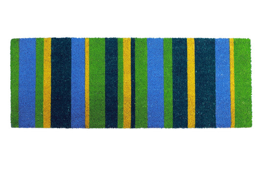 Green Stripes Doormat