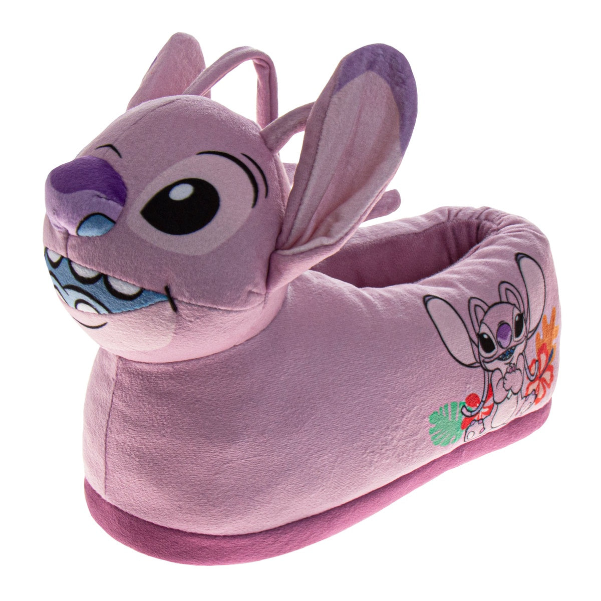  Josmo Disney Lilo and Stitch Slippers for Girls - Stitch Plush Warm Soft Aline Comfy Lightweight House Shoes - 2-3 - Bonton