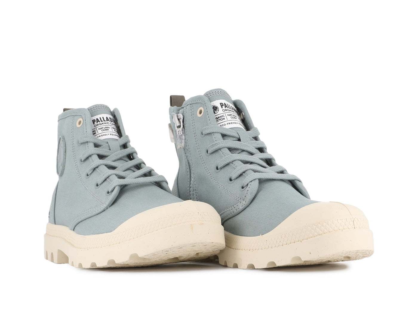 Palladium PAMPA HI ZIP ORGANIC - Womens 6.5 / Big Kids 5 - Bonton