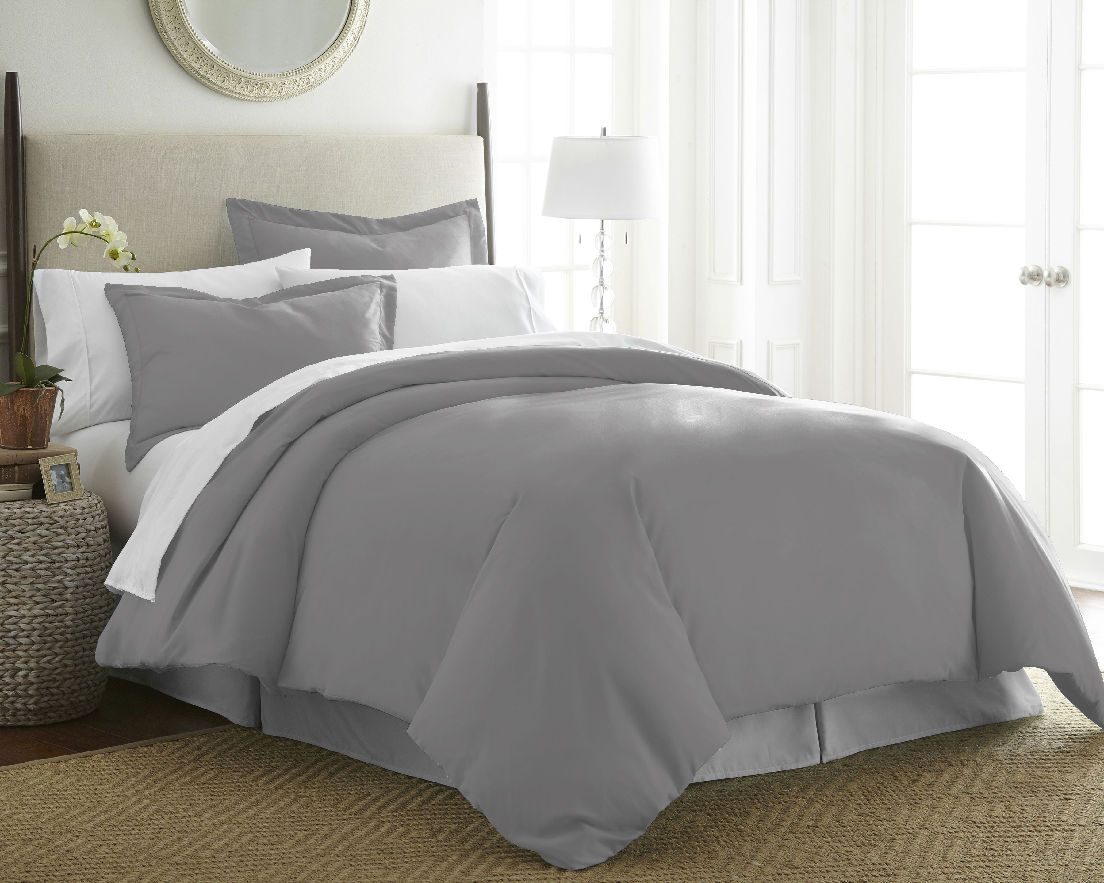  Pointehaven 525 Thread Count Solid Duvet Sets - Champagne - Bonton