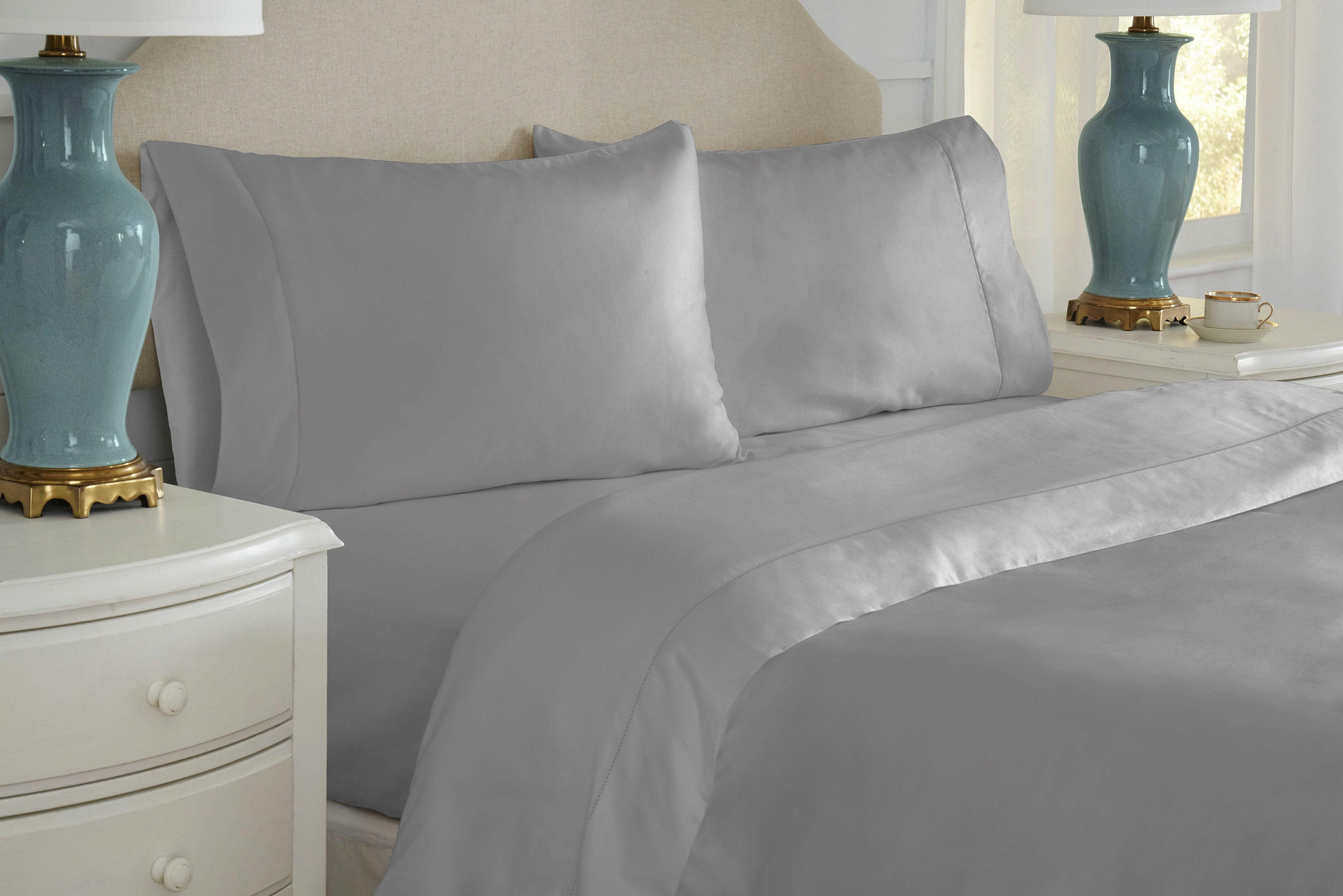  Pointehaven 525 Thread Count Cotton Sheet Sets - Champagne - Bonton