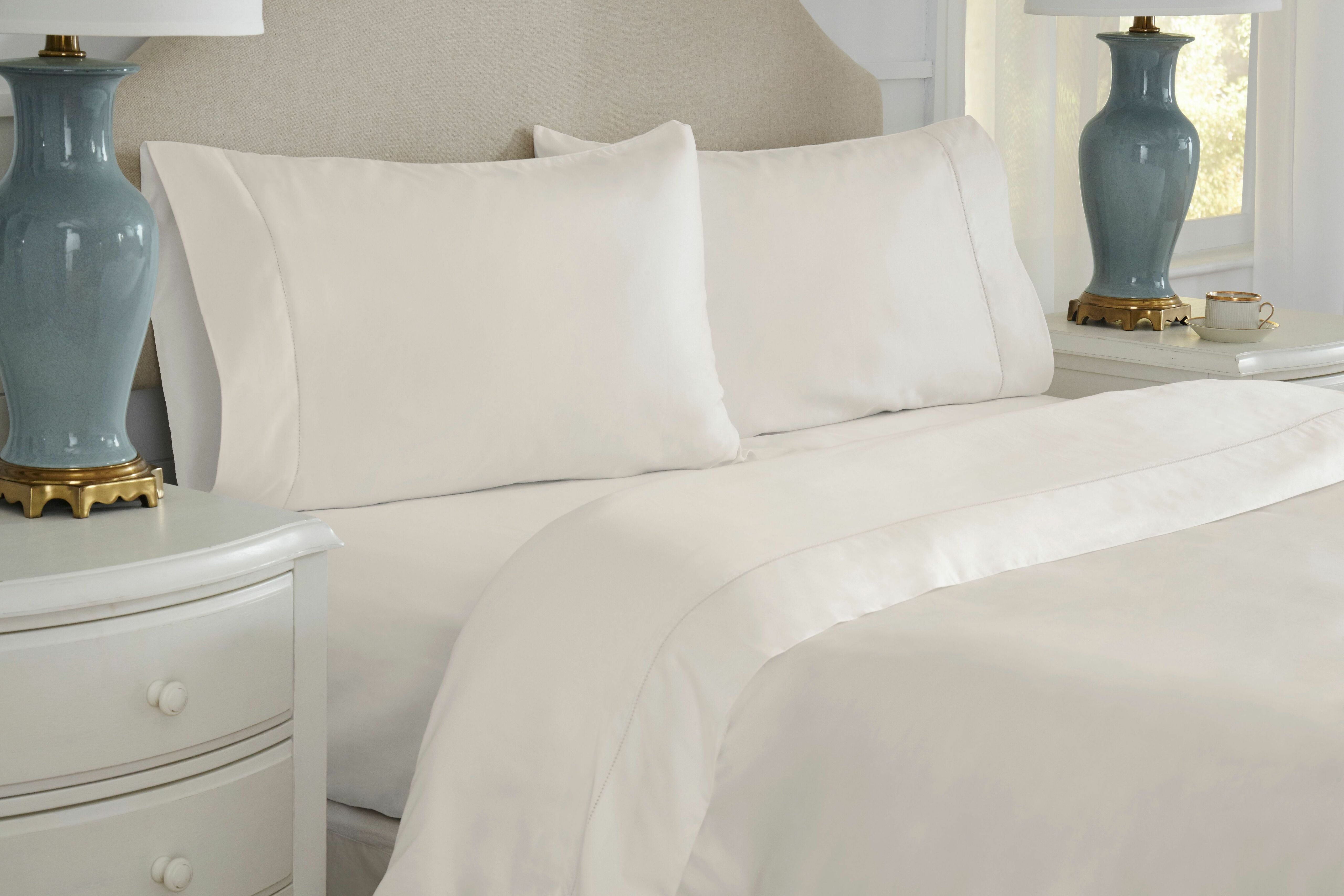  Pointehaven 525 Thread Count Cotton Sheet Sets - Champagne - Bonton