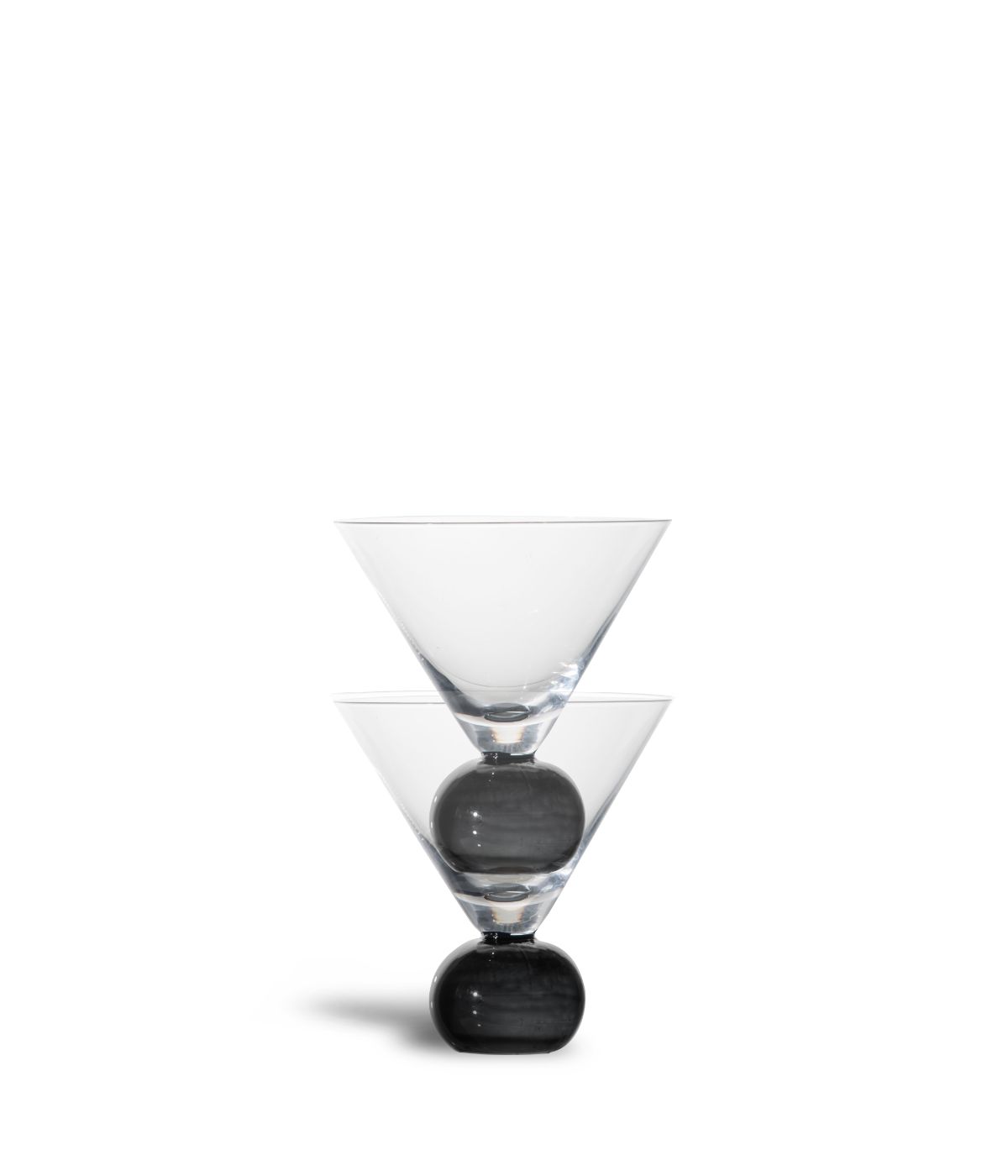  Widgeteer Byon By Widgeteer Spice Martini Glasses, Set of 2 Black - Black - Bonton