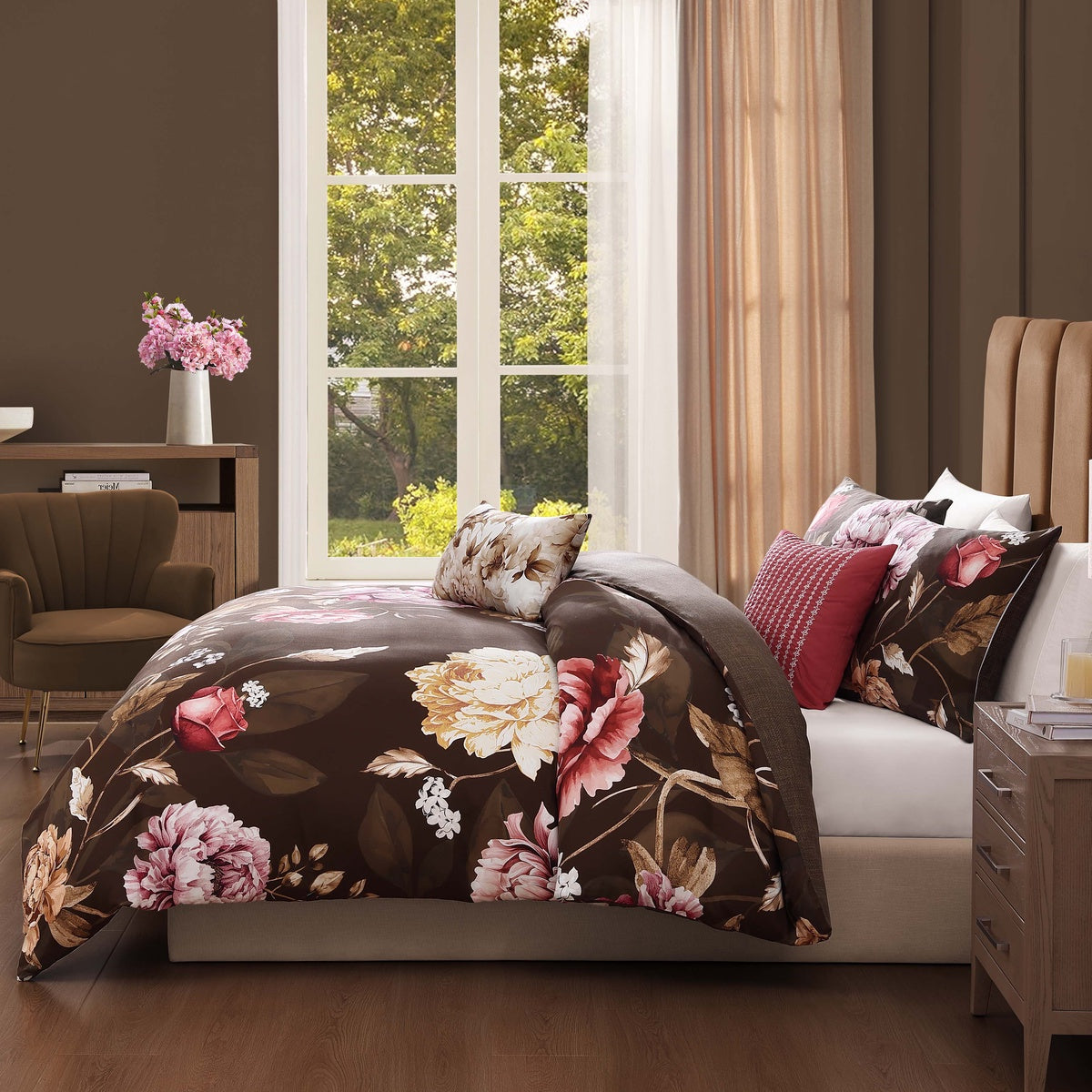  Bebejan Bebejan Coco 5 Piece Reversible Comforter Set - QUEEN - Bonton