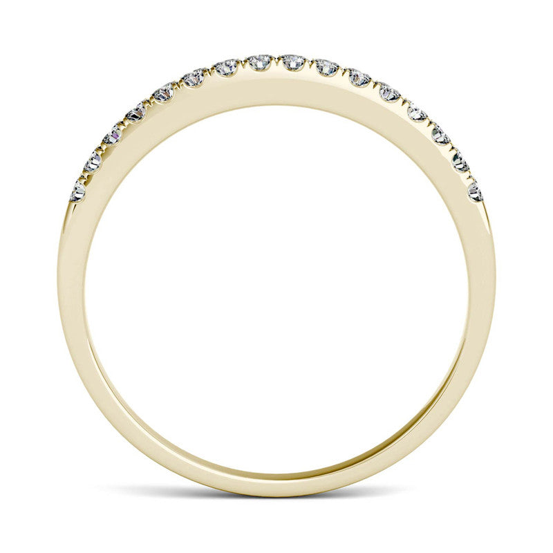  Charles & Colvard Charles & Colvard 0.16cttw Moissanite Wedding Band - Yellow Gold - Bonton