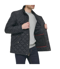 Mens Quilted Barn Coat Black