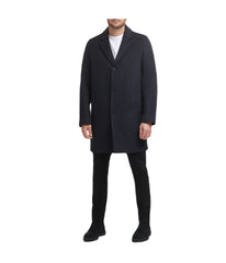 Mens Wool Coat Dark Heather Grey 