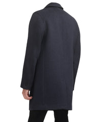 Mens Wool Coat Dark Heather Grey 